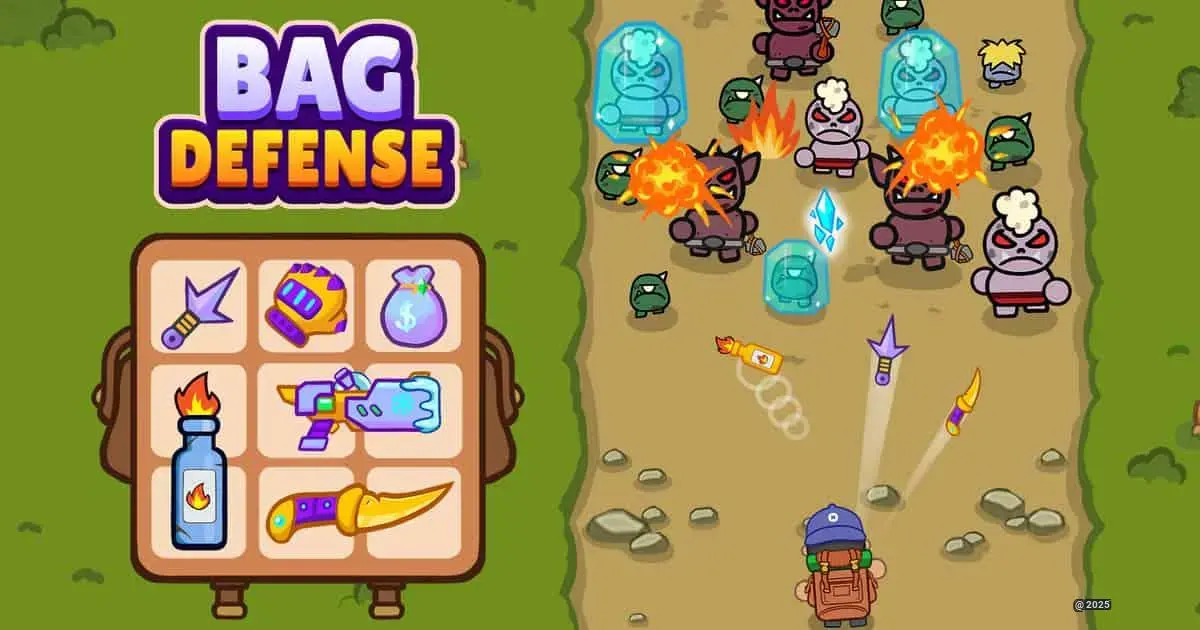 Bag Defense - Master the Art of Knife-Bouncing Mayhem in 60 Seconds